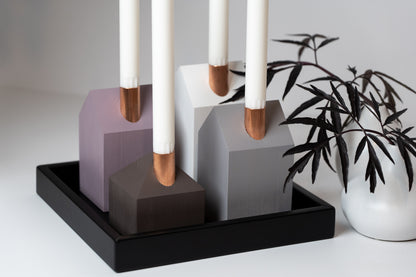 Moderns Advent wreath CHOCOLATE AND PLUM
