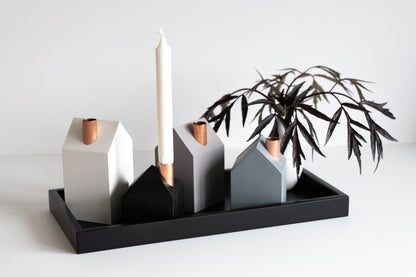 Moderns Advent wreath STONE