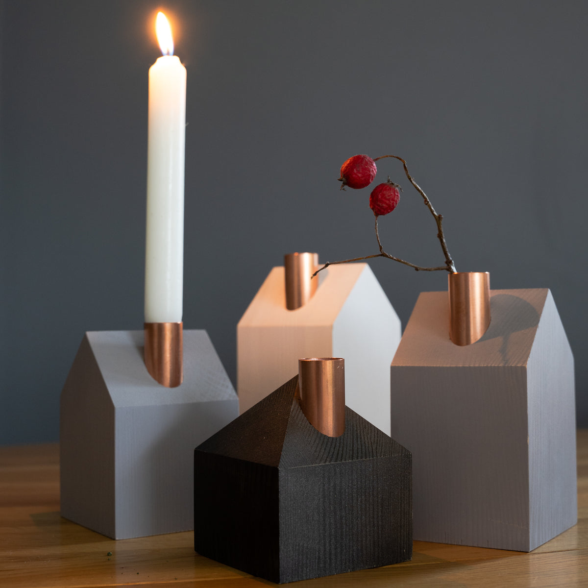 Moderns Advent wreath STONE