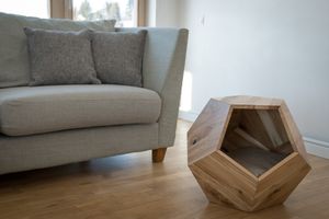 Multifunctional Polyhedron Natural Solid Wood