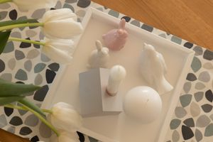 Square Tray White