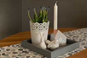 Square Tray Dark Grey