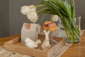 Square Tray Natural Oak