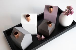  Advent set Chocolate and Plum + black rectangle wooden tray.