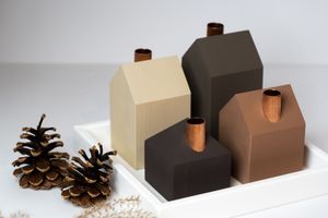 Advent set TERRA + white wooden square tray