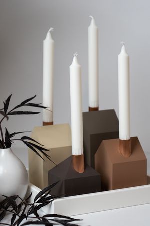 Advent set TERRA + white wooden square tray