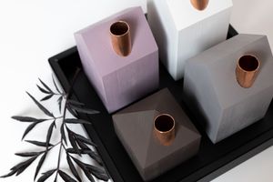 Advent set Chocolate and Plum + black square wooden tray