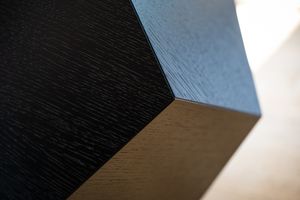 Multifunctional Polyhedron MDF veneered oak Black