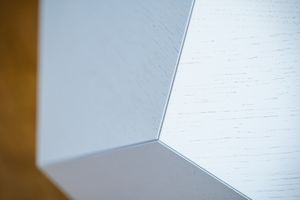 Multifunctional Polyhedron MDF veneered oak White 