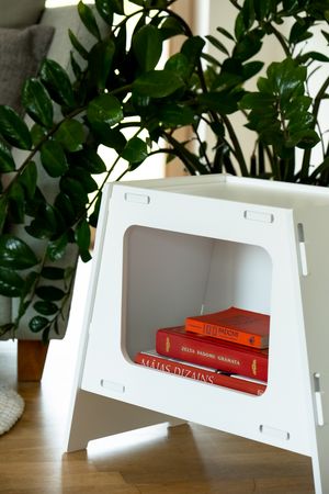 Cat bed TV White