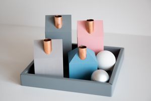 Square Tray Dark Grey