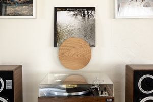 Circle Wall Mount Record Player Stand
