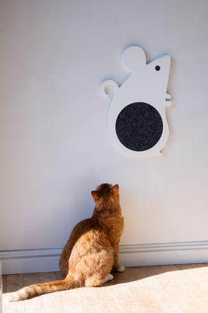 Cat Scratcher Mouse White