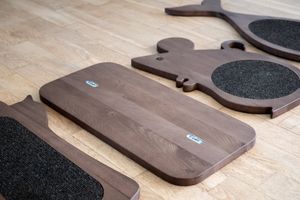 Cat Scratcher Rectangle- walnut, wall mount