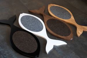 Cat Scratcher Fish- black, white, natural, walnut