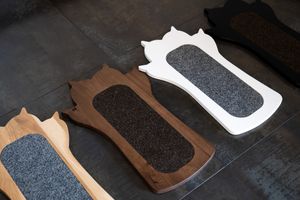 Cat Scratcher Pow- black, white, natural, walnut