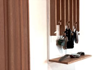 Key Holder Walnut + Black 2 shelves
