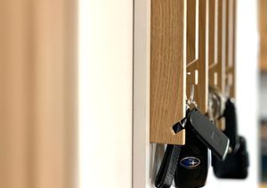Key Holder Natural + White 1 shelf