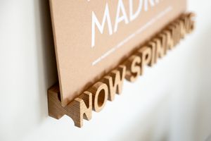 Now Spinning- Record Player Wall Mount Natural Oak