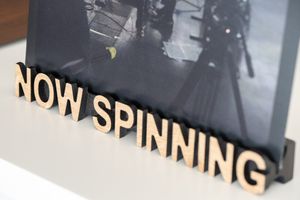 Now Spinning- Free Standing Record Player Holder