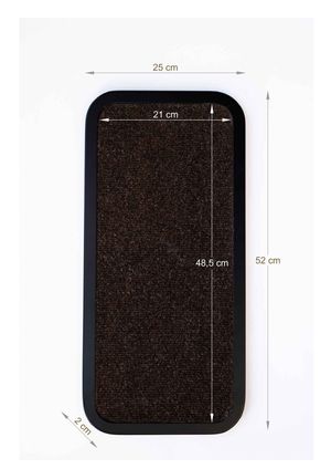 Cat Scratcher Rectangle- black dimensions