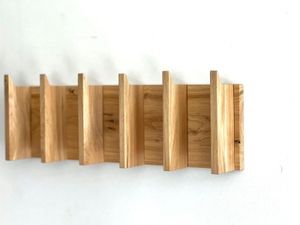 Wall Hooks Natural Oak Single Layer